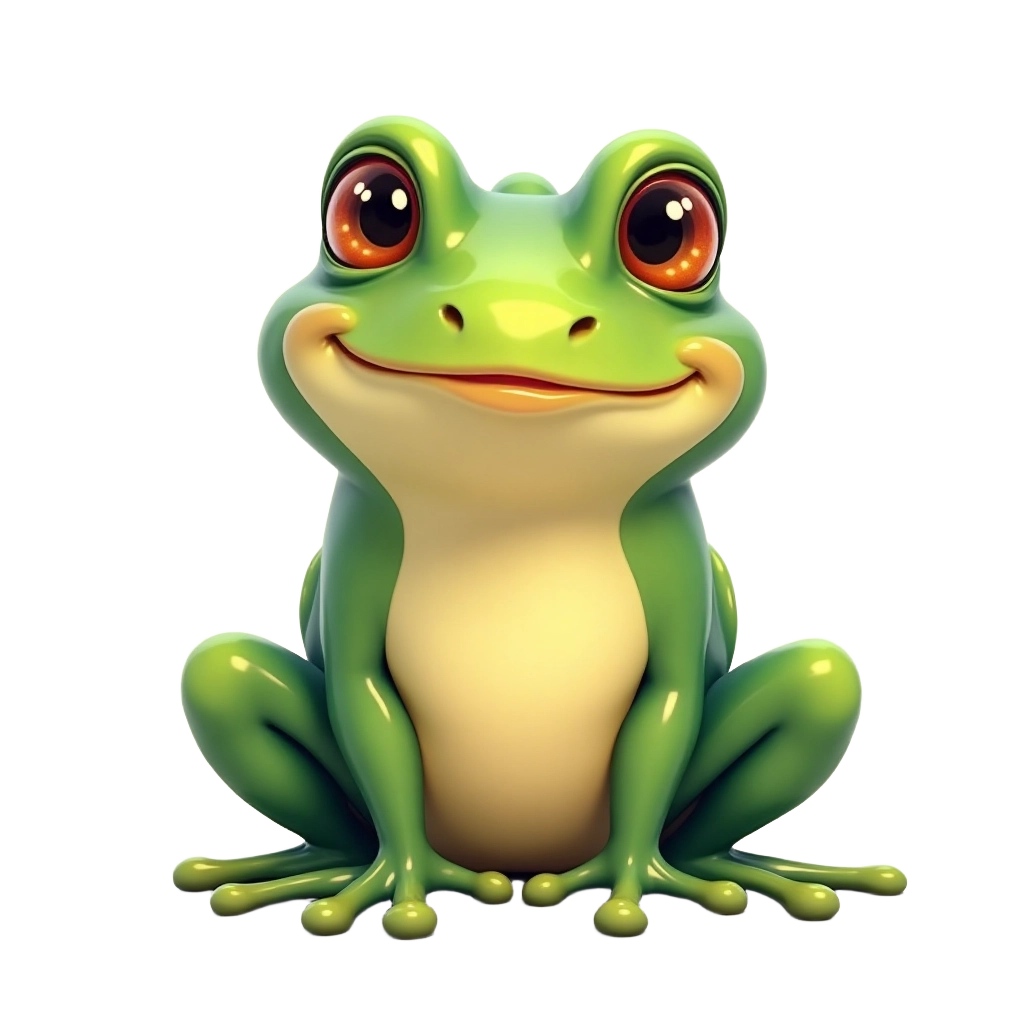 Charming Frog Illustration